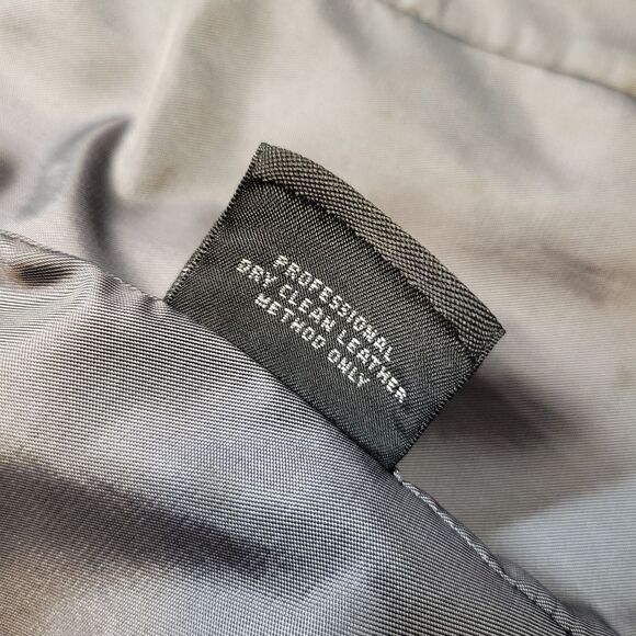 QUE Women's Gray Leather Moto Bikercore Jacket Women's Medium - Picture 9 of 15